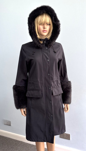 Ilse jacobsen black raincoat - black,